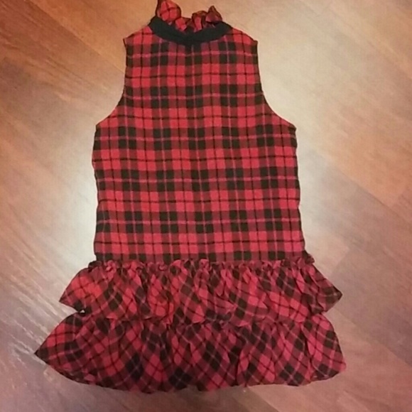 Ralph Lauren Girl's Plaid Holiday Dress - Picture 4 of 4